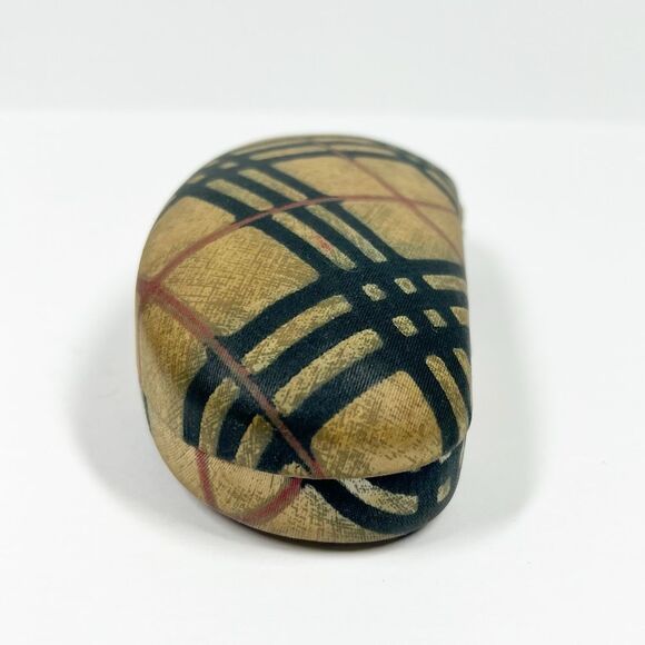 Burberry Nova Plaid Sunglasses Clamshell Case Only Brown Plaid Made in Italy - Picture 2 of 8